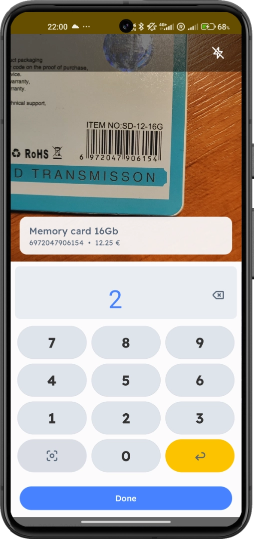 Barcode scan